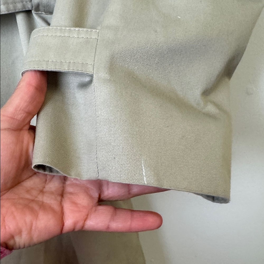 Christian Dior vintage Beige Trench Coat sz L - Picture 9 of 14